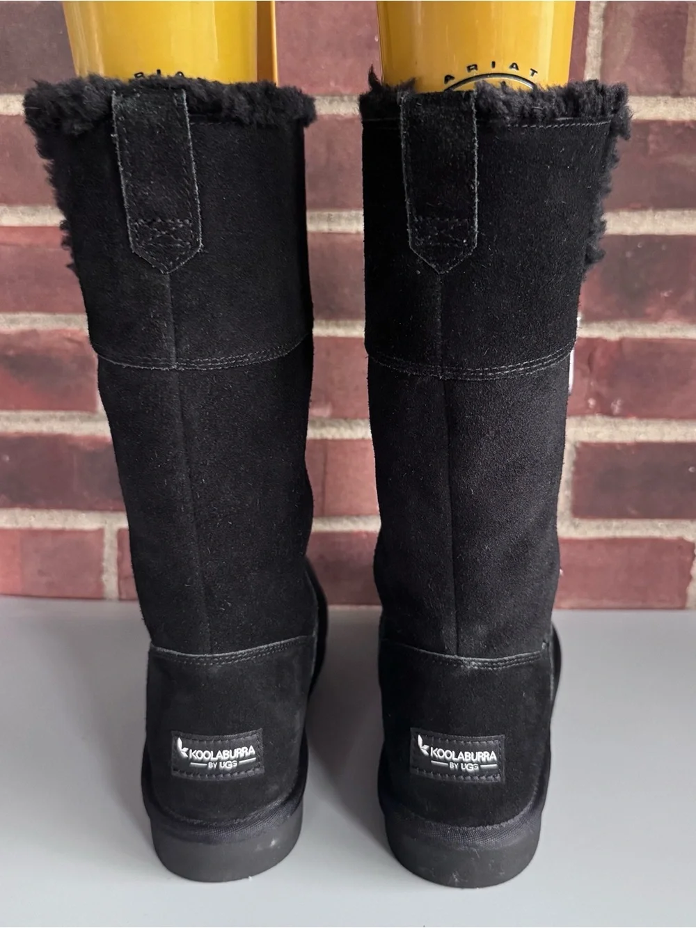 Koolaburra by UGG Women’s US 8 Black Suede Tall Zip Winter Boots